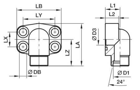 SAE Flange Elbow (OMD)