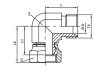 SWIVEL NUT ELBOW