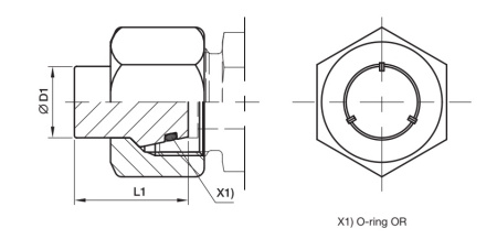 EO BLANKING PLUG WITH NUT