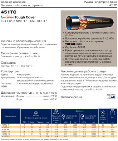 Рукав высокого давления SAE100R17 DN6