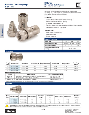 H0-501-8FP               MUFFE