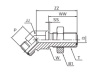 UPTC 45° BULKHEAD