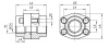 SAE Double Flange BSPP