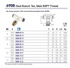 FDA NICK MALE 1/8"BSPT TEE POL