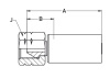 NIPPLE DN 12 JIC 59_x0014_ CONE(W)