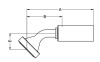 SAE-FLANGE S 6000 PSI 45° EL
