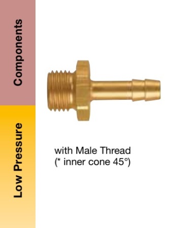 HOSE TAIL BARB SS M5 3MM