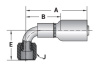 FEMALE SAE JIC 37° SWIVEL 90°H