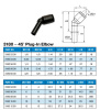 45° PLUG-IN D10 TAIL D10
