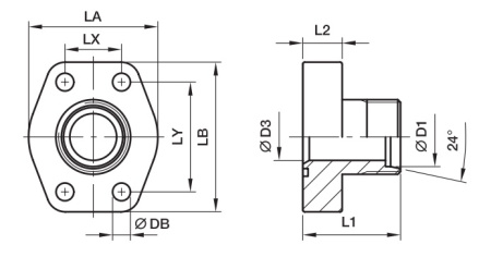 SAE Straight Flange DIN 2353