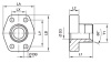 SAE Flange Elbow BSPP 60°