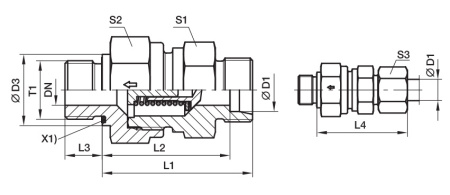 NON RETURN VALVE DKO12L-EO24DE