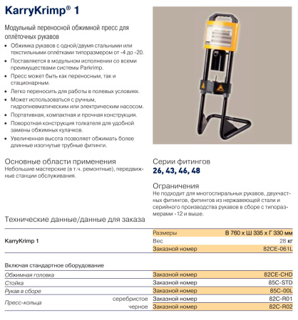 Фитинг для РВД Parker 82C-R02