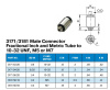 MALE STUD FIT'G 1/8" X 10-32UN