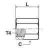 Female thread coupling