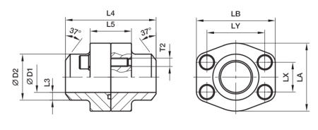SAE Double Flange Butt Weld