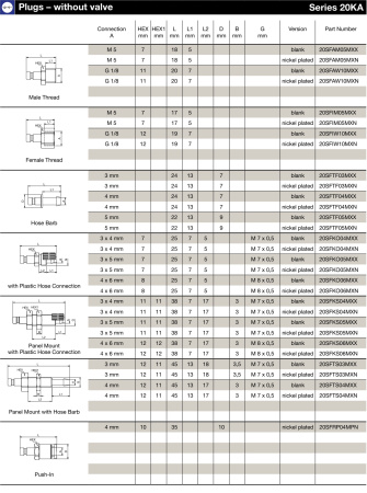 PLG 6MM PUSH-IN CONN NBR BR