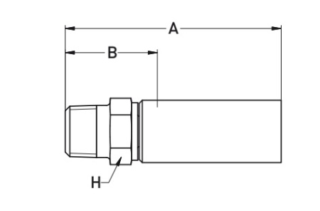 NPTF 1/2-14 MALE-60° FLARE