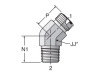45 DEG PIPE THREAD ELBOW