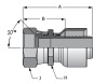 JIC 37° FEMALE SWIVEL