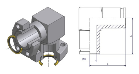 L-Flange flat face