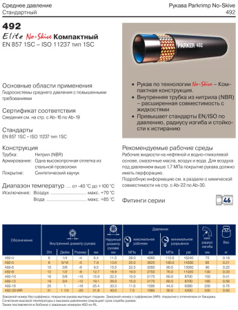 Рукав высокого давления EN 857 1SC DN8
