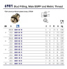MALE 3/8"BSPP FDA NICKEL PLATE