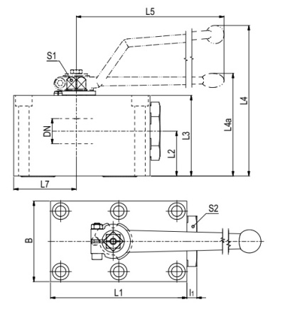 LOCKING DEVICE DN4/6 STAINLESS