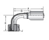 Metric Swivel 90° Elbow