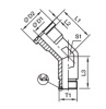 SAE Flange 45° ORFS