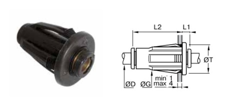 BULKHEAD FIT'G QUICKFIT 6MM