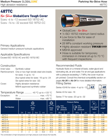 Рукав высокого давления ISO 18752-AC DN38