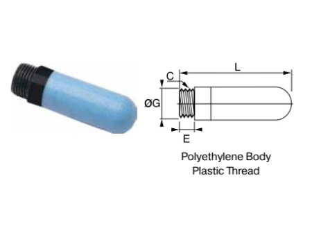 SILENCER POROUS PLASTIC 1/8