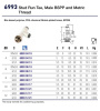 FDA NICKEL MALE 3/8"BSPP TEE P