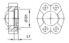 SAE Flange Plug Flat