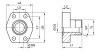 SAE Straight Flange BSPP 60°