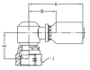BSP FEMALE SWIVEL FLAT-FACE