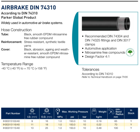 AIRBRAKE DIN 74310      9X16