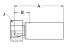 NIPPLE DN 05 DK-L 24°/60° CONE