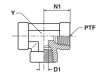 PIPE TEE ADAPTOR SS