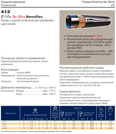 Рукав высокого давления RemoFlex DN5
