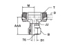 SWIVEL NUT BR TEE
