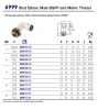 FDA NICKEL BRA 3/8"BSPP ELBOW