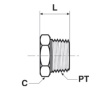 HP 1/2NPT FEMALE TO