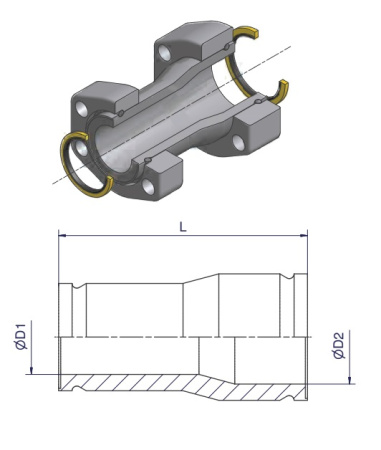 Reducer Flange 1 1/4