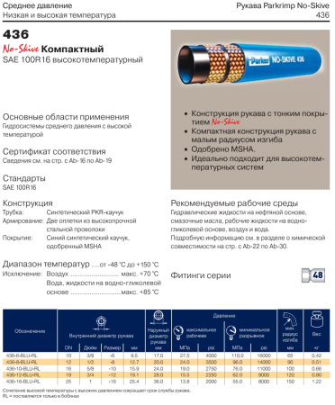 Рукав высокого давления SAE 100R16 DN19