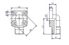 GEAR PUMP FLANGE 90°