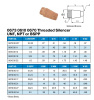 SILENCER MALE 3/8" NPT