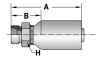 Male Stud Metric 24° Cone SS