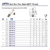 SS STEEL MALE 1/8"BSPT TEE POL